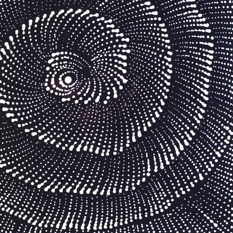 Aboriginal Artwork by Maria Nampijinpa Brown, Pamapardu Jukurrpa (Flying Ant Dreaming) - Warntungurru, 30x30cm