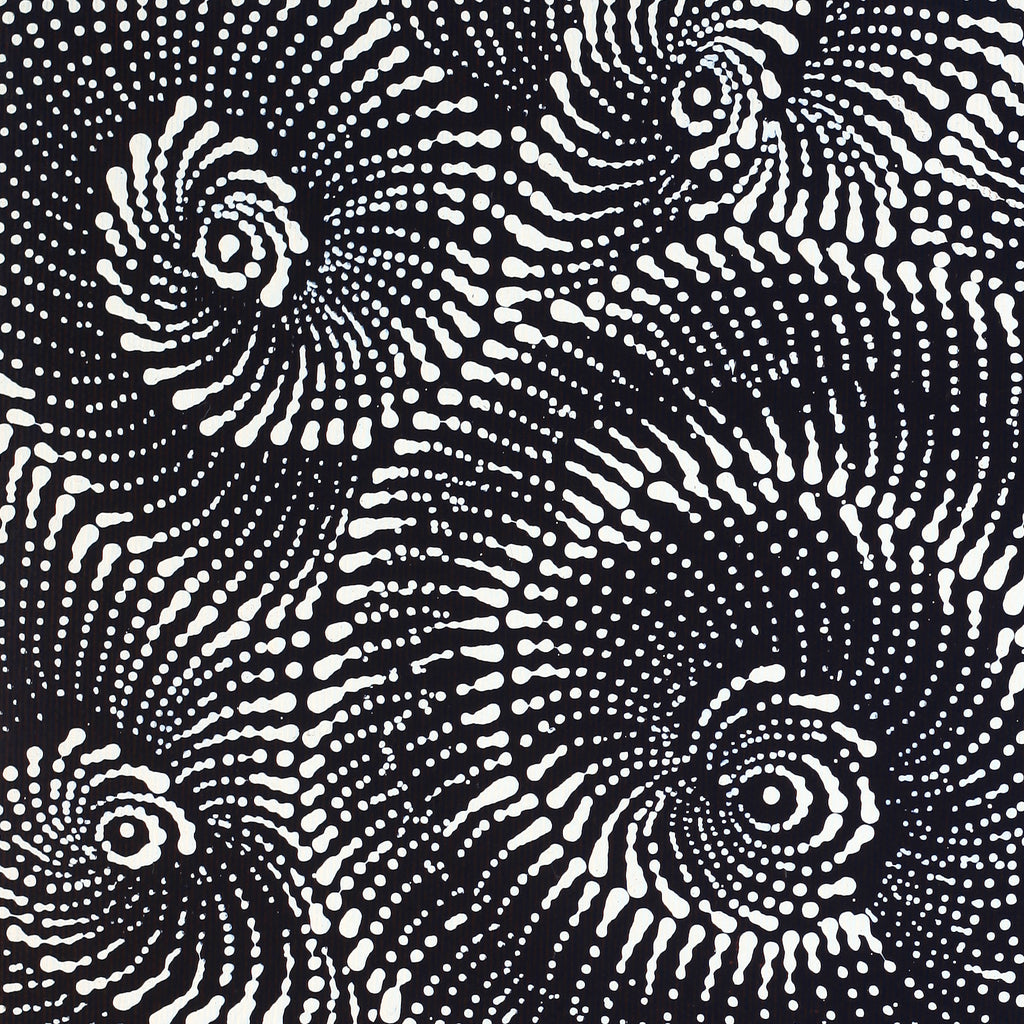 Aboriginal Artwork by Maria Nampijinpa Brown, Pamapardu Jukurrpa (Flying Ant Dreaming) - Warntungurru, 30x30cm