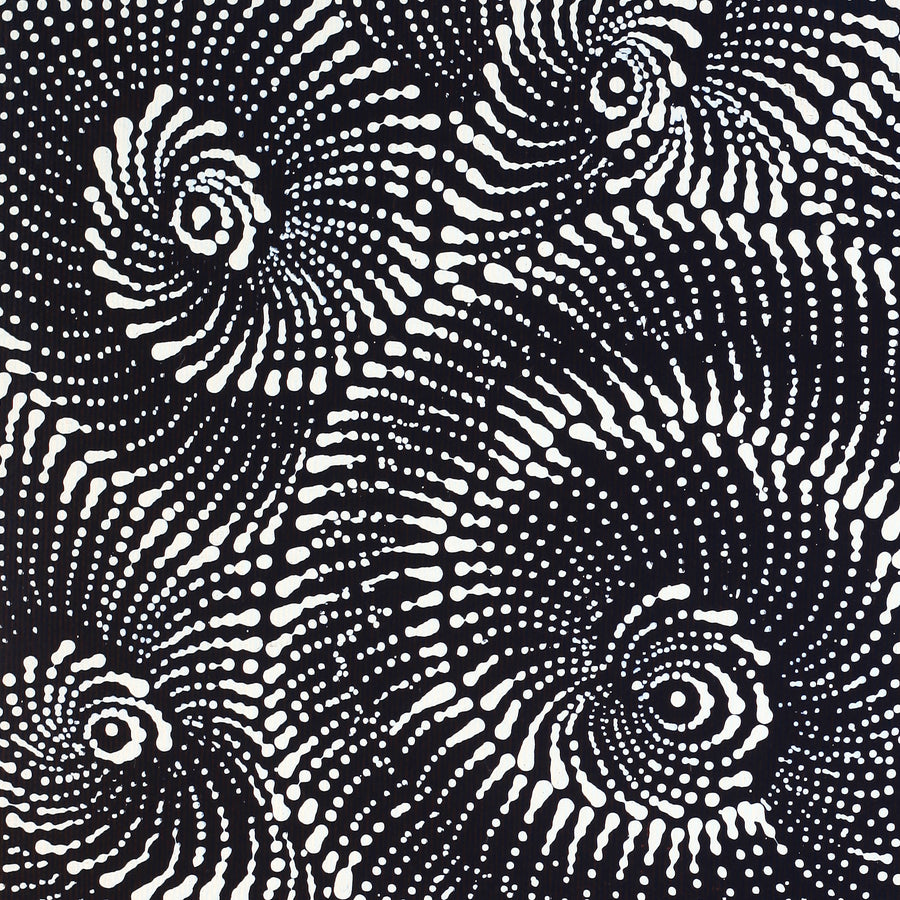 Aboriginal Artwork by Maria Nampijinpa Brown, Pamapardu Jukurrpa (Flying Ant Dreaming) - Warntungurru, 30x30cm