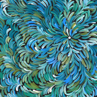 Aboriginal Artwork by Maria Nampijinpa Brown, Pamapardu Jukurrpa (Flying Ant Dreaming) - Warntungurru, 30x30cm