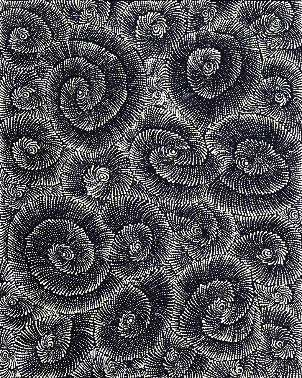 Aboriginal Artwork by Maria Nampijinpa Brown, Pamapardu Jukurrpa (Flying Ant Dreaming) - Warntungurru, 76x61cm