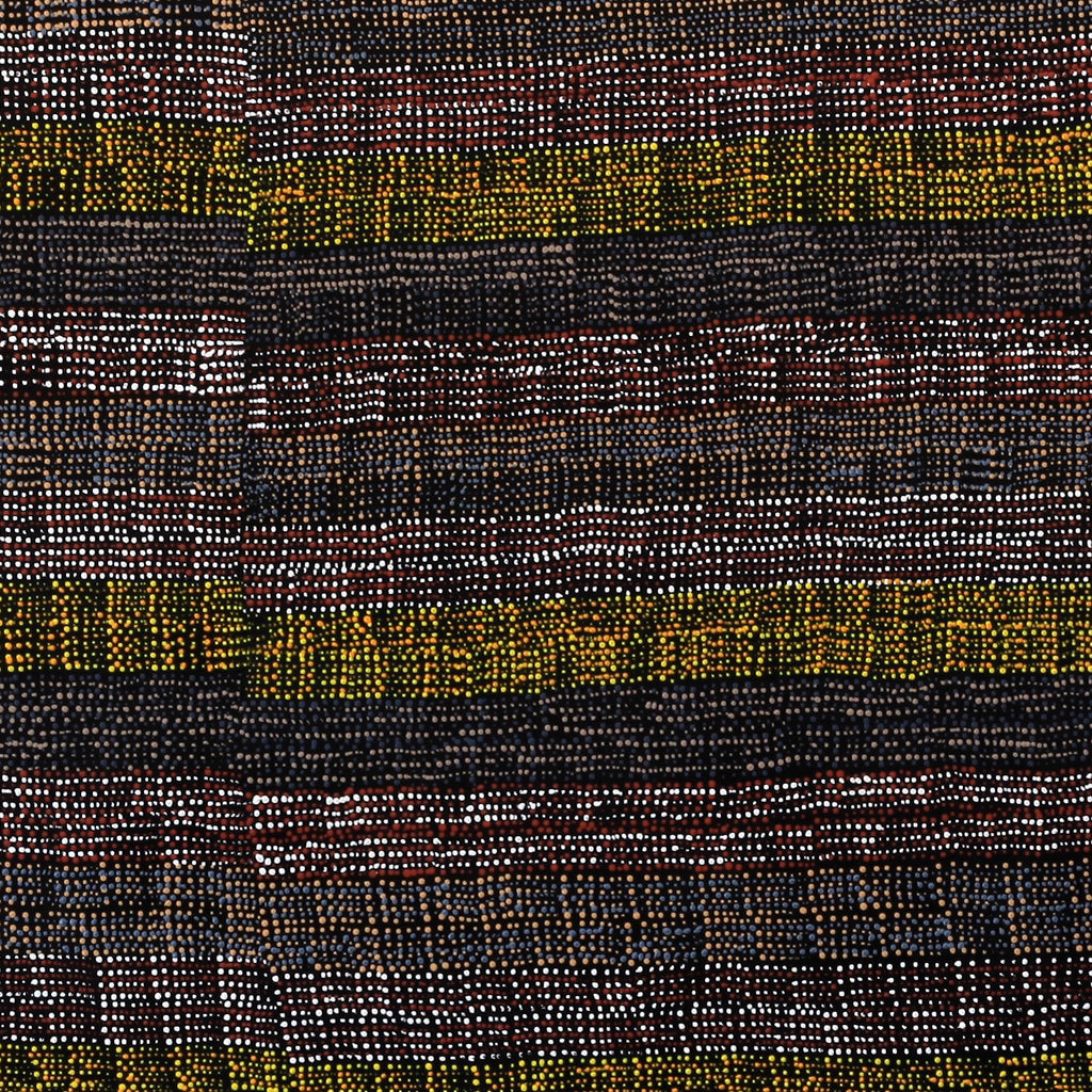 Aboriginal Artwork by Marilyn Maria Nangala Turner, Mina Mina Jukurrpa (Mina Mina Dreaming) - Ngalyipi, 91x91cm