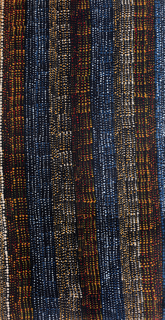 Aboriginal Artwork by Marilyn Maria Nangala Turner, Mina Mina Jukurrpa - Ngalyipi, 61x30cm