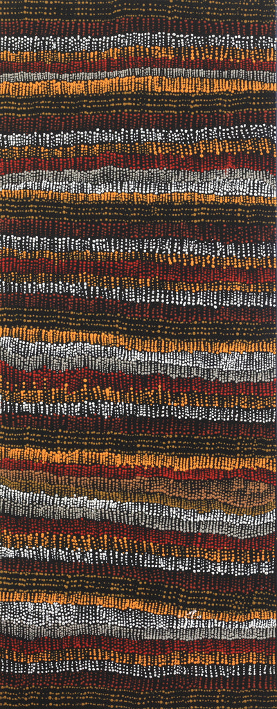 Aboriginal Artwork by Marilyn Maria Nangala Turner, Mina Mina Jukurrpa (Mina Mina Dreaming) -  Ngalyipi, 76x30cm - ART ARK®