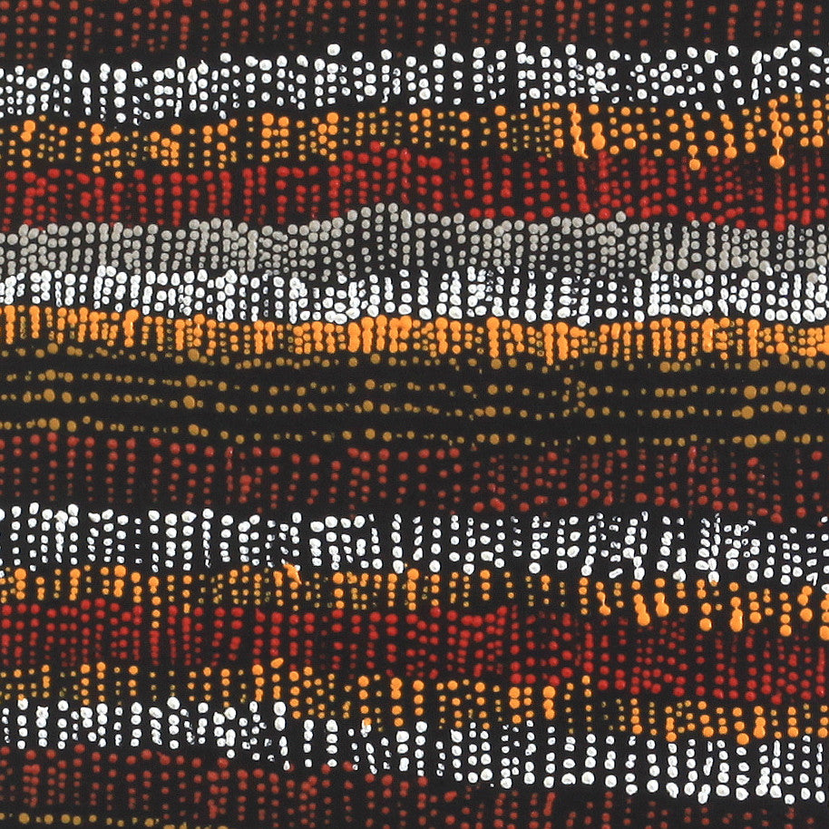 Aboriginal Artwork by Marilyn Maria Nangala Turner, Mina Mina Jukurrpa (Mina Mina Dreaming) - Ngalyipi, 76x30cm