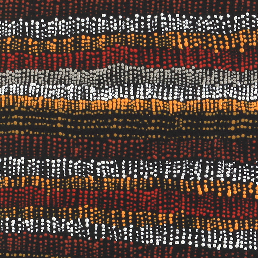 Aboriginal Artwork by Marilyn Maria Nangala Turner, Mina Mina Jukurrpa (Mina Mina Dreaming) - Ngalyipi, 76x30cm