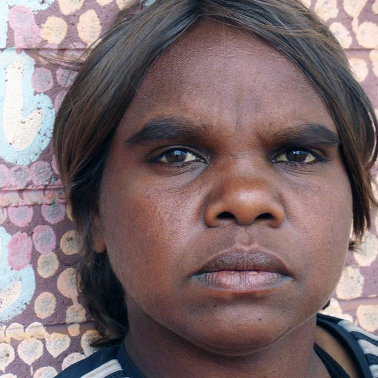 Aboriginal Artwork by Marilyn Maria Nangala Turner, Mina Mina Jukurrpa (Mina Mina Dreaming) - Ngalyipi, 91x91cm