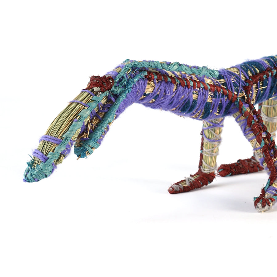 Aboriginal Artwork by Maringka Tunkin - Papa (Dog) Tjanpi Sculpture