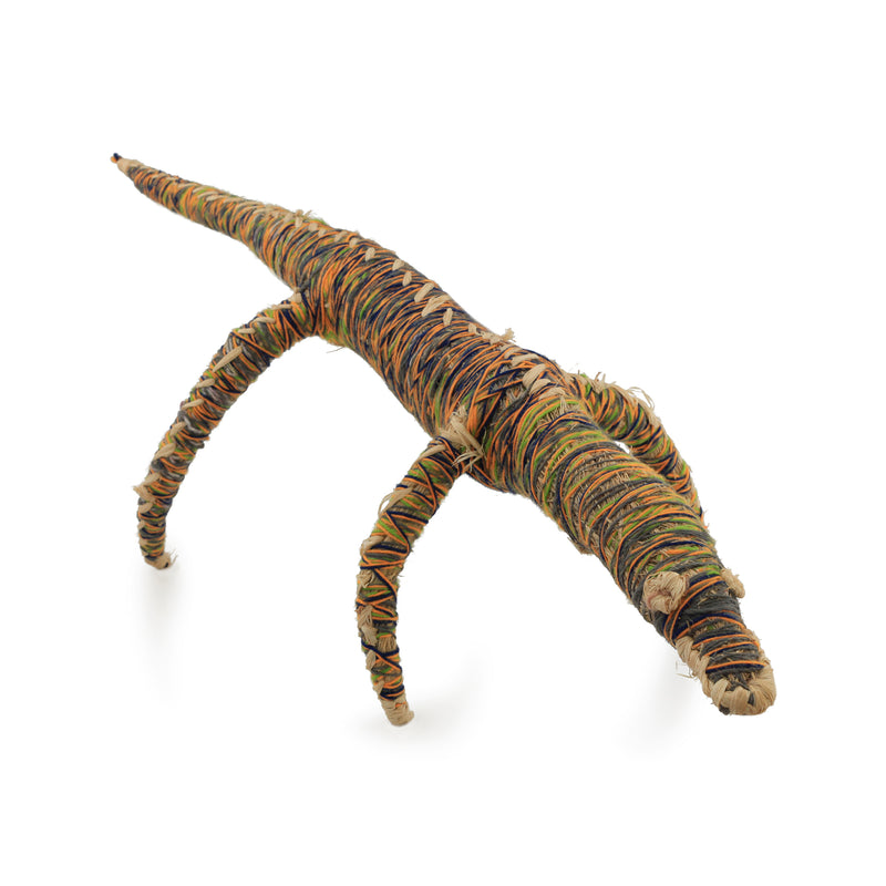 Aboriginal Artwork by Marjori Butler - Goanna Tjanpi Sculpture