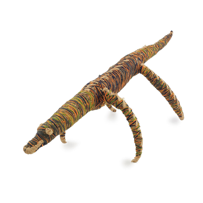 Aboriginal Artwork by Marjori Butler - Goanna Tjanpi Sculpture