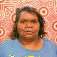 Aboriginal Artwork by Marleene Nakamarra Morton, Karnta Jukurrpa (Womens Dreaming), 30x30cm