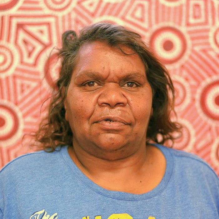 Aboriginal Artwork by Marleene Nakamarra Morton, Karnta Jukurrpa (Womens Dreaming), 30x30cm