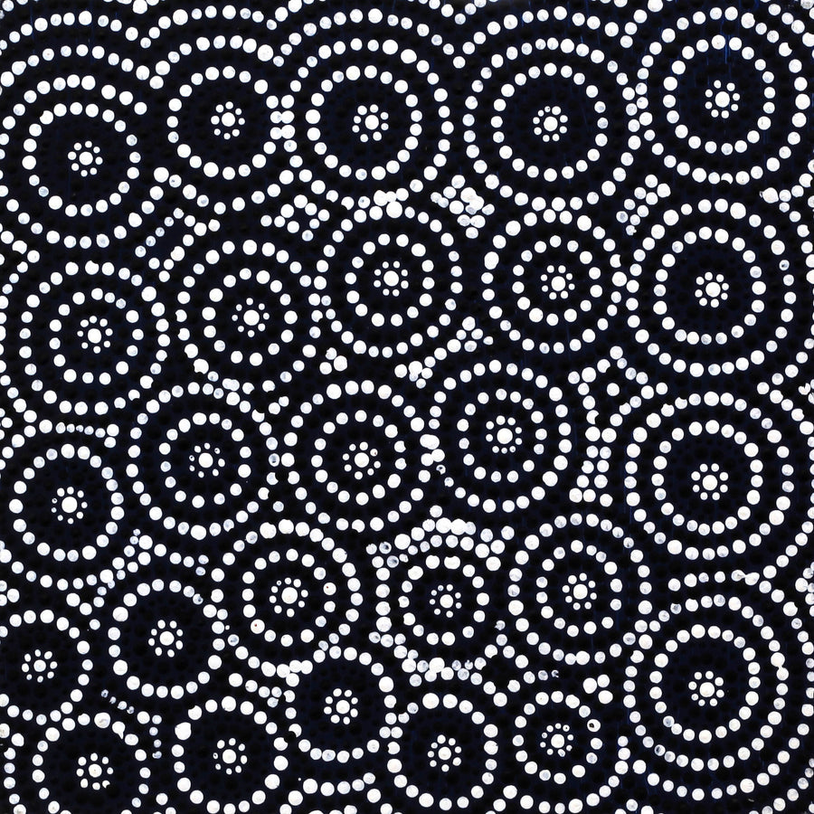 Aboriginal Artwork by Marleene Nakamarra Morton, Karnta Jukurrpa (Womens Dreaming), 30x30cm