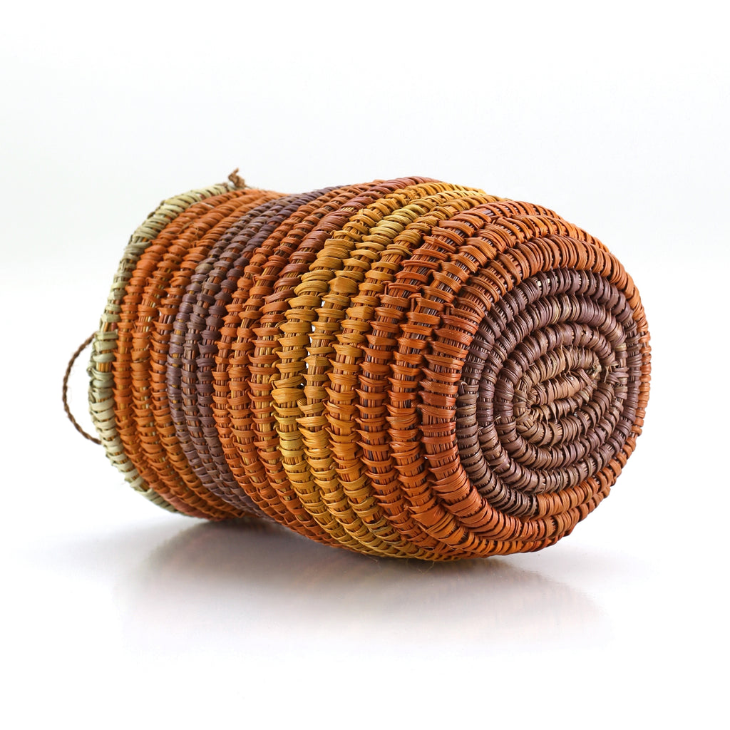 Aboriginal Artwork by Marrarrawuy Wanambi, Bathi (woven basket)