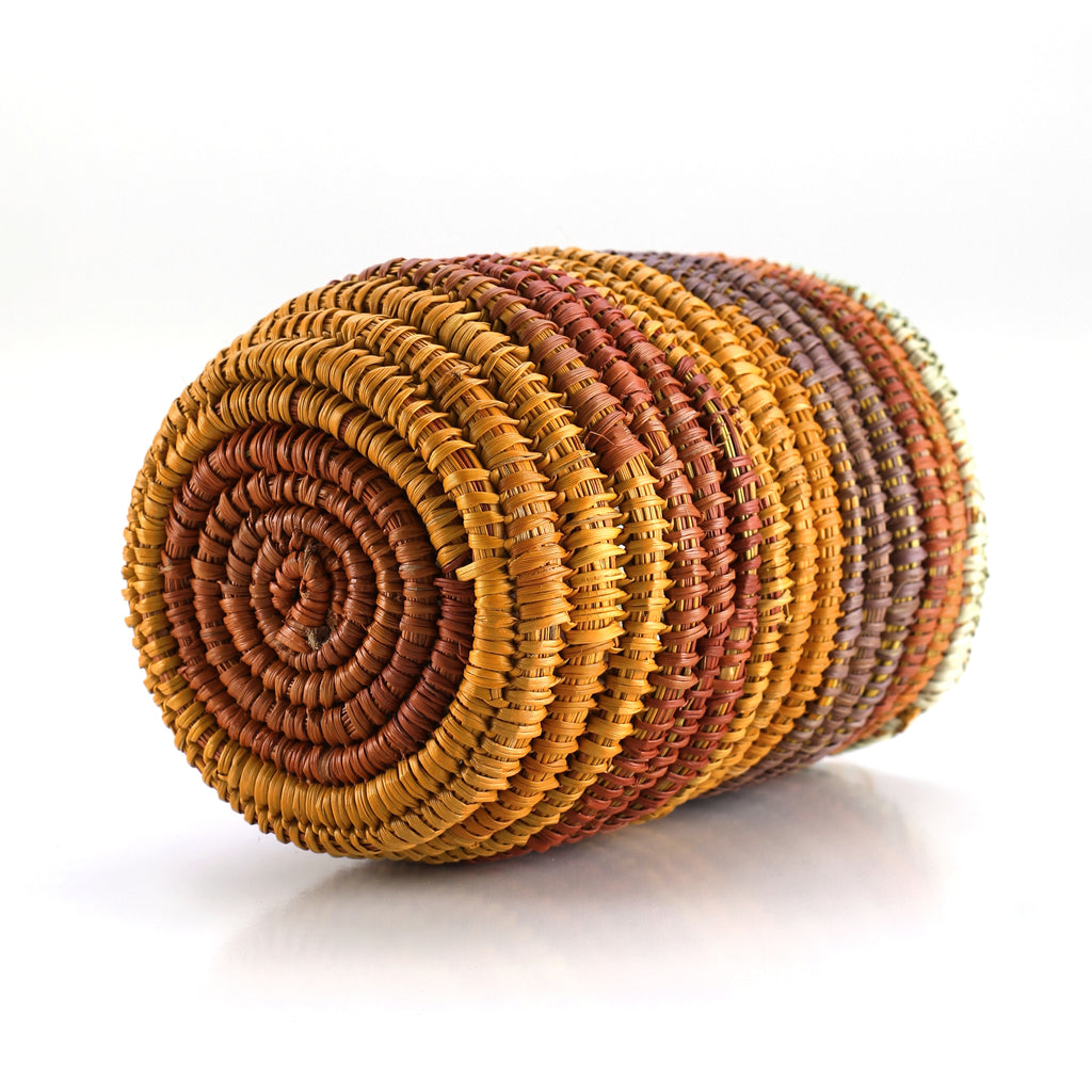 Aboriginal Artwork by Marrarrawuy Wanambi, Bathi (woven basket)