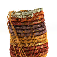 Aboriginal Artwork by Marrarrawuy Wanambi, Bathi (woven basket)