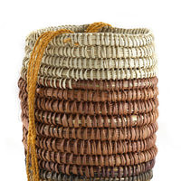 Aboriginal Artwork by Marrarrawuy Wanambi, Bathi (woven basket)