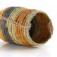 Aboriginal Artwork by Marrarrawuy Wanambi, Bathi (woven basket)