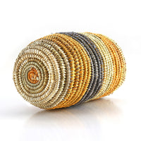 Aboriginal Artwork by Marrarrawuy Wanambi, Bathi (woven basket)