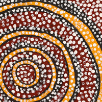 Aboriginal Artwork by Marshall Japangardi Poulson, Pikilyi Jukurrpa (Vaughan Springs Dreaming), 107x76cm