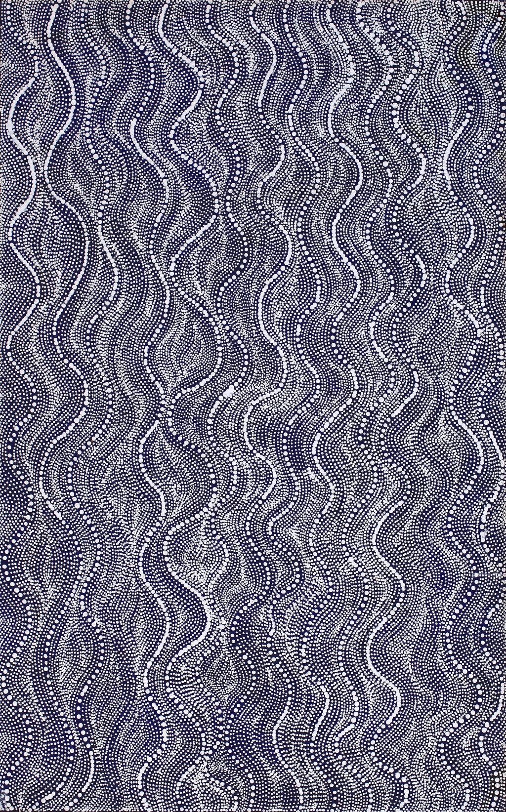 Aboriginal Artwork by Marshall Jangala Robertson, Watiya-warnu Jukurrpa (Seed Dreaming), 122x76cm