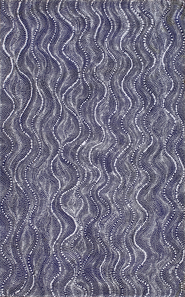 Aboriginal Artwork by Marshall Jangala Robertson, Watiya-warnu Jukurrpa (Seed Dreaming), 122x76cm