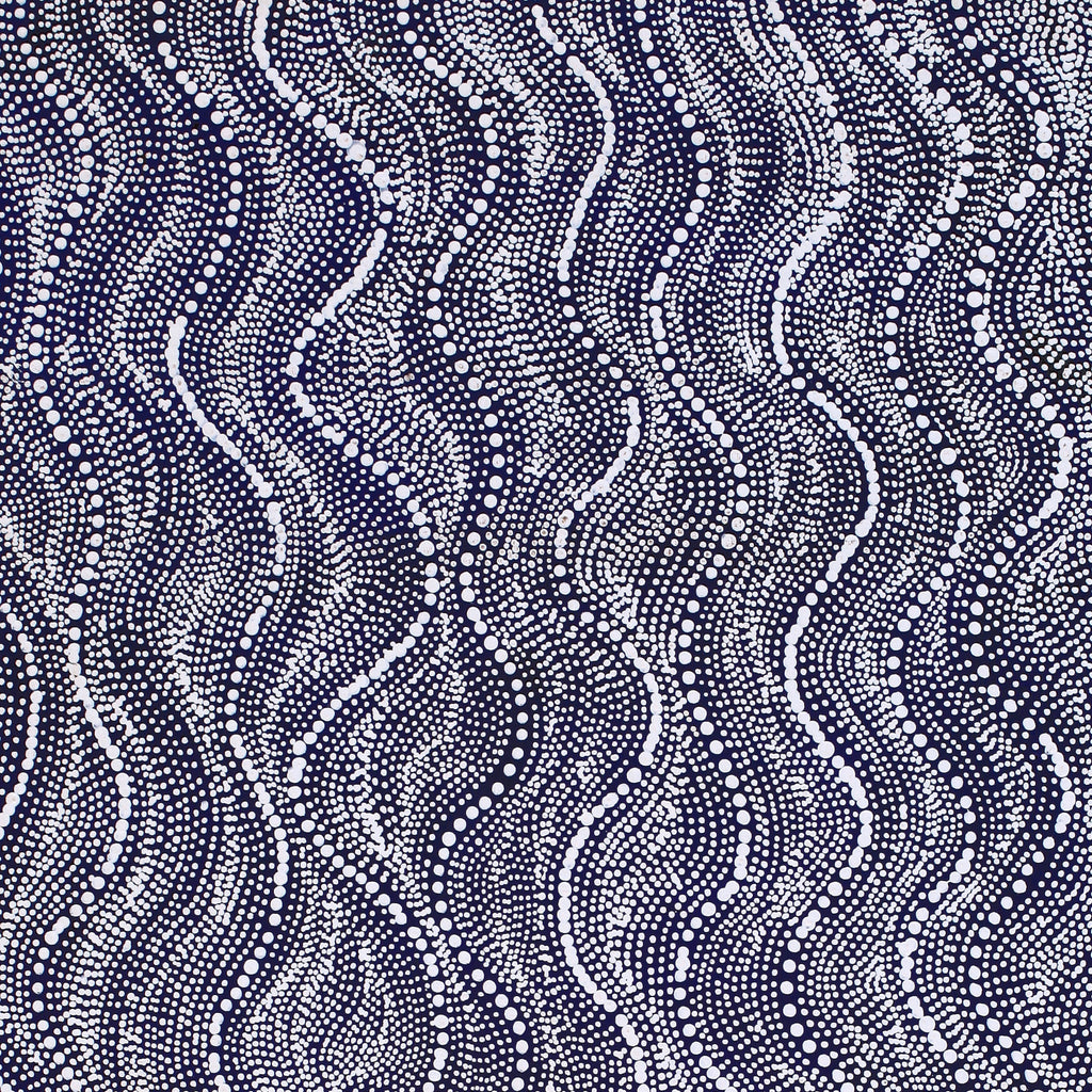 Aboriginal Artwork by Marshall Jangala Robertson, Watiya-warnu Jukurrpa (Seed Dreaming), 122x76cm