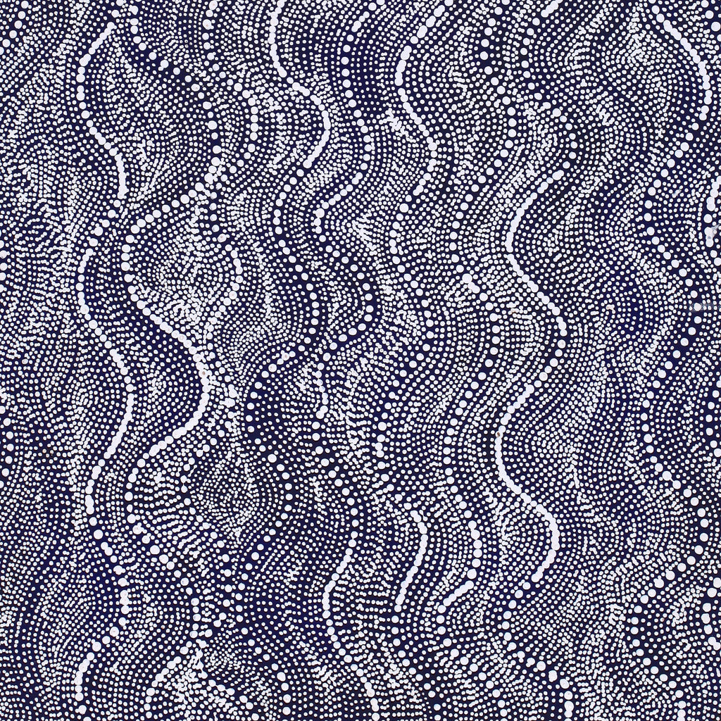Aboriginal Artwork by Marshall Jangala Robertson, Watiya-warnu Jukurrpa (Seed Dreaming), 122x76cm