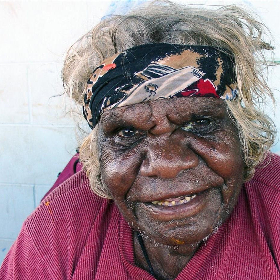 Aboriginal Artwork by Mary Anne Nampijinpa Michaels, Lappi Lappi Jukurrpa, 107x76cm