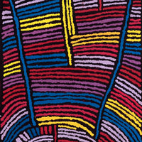 Aboriginal Artwork by Mary Napangardi Brown, Kurrkara Jukurrpa (Desert Oak Dreaming) - Mina Mina, 122x46cm