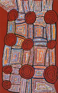 Aboriginal Artwork by Mary Napangardi Brown, Mina Mina Jukurrpa, 122x76cm