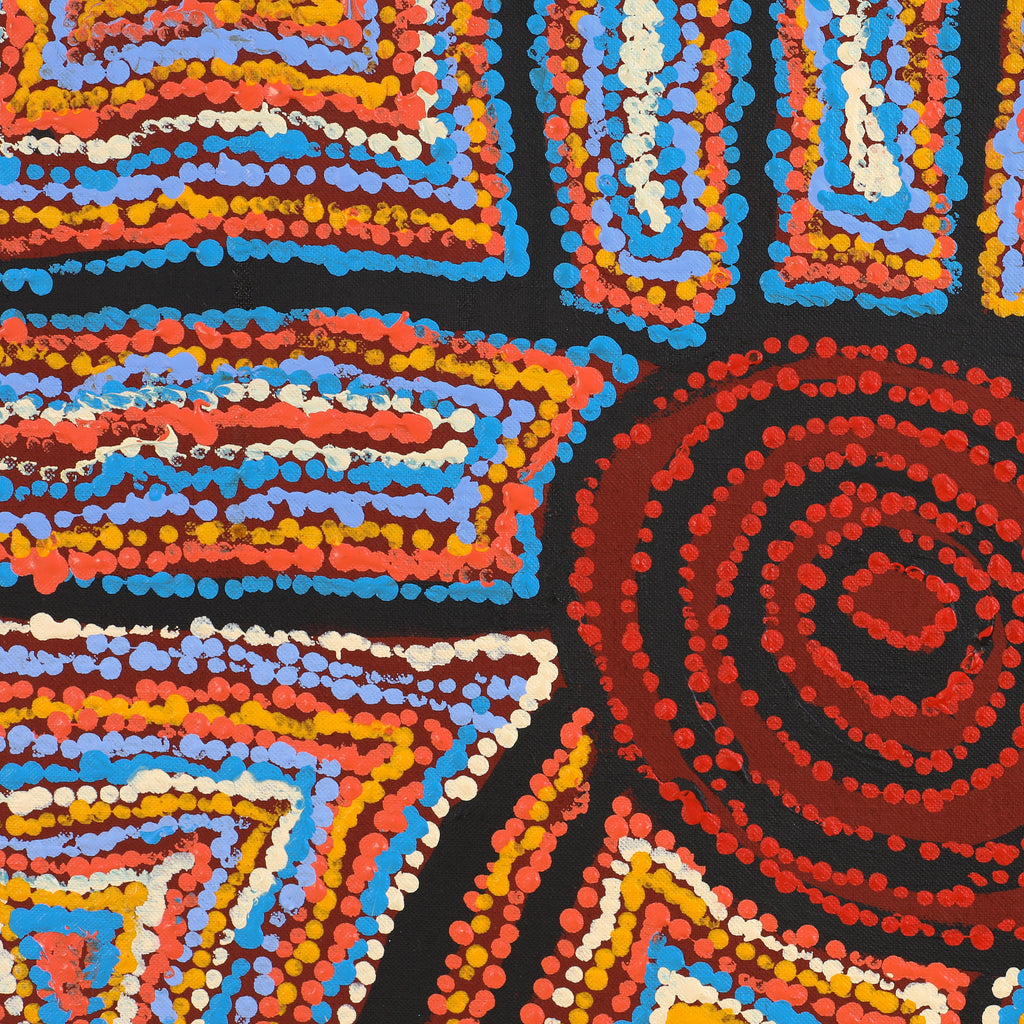Aboriginal Artwork by Mary Napangardi Brown, Mina Mina Jukurrpa, 122x76cm