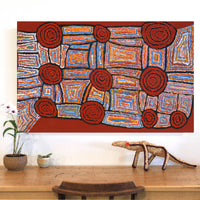 Aboriginal Artwork by Mary Napangardi Brown, Mina Mina Jukurrpa, 122x76cm