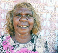 Aboriginal Artwork by Mary Napangardi Brown, Mina Mina Jukurrpa - Ngalyipi, 122x61cm