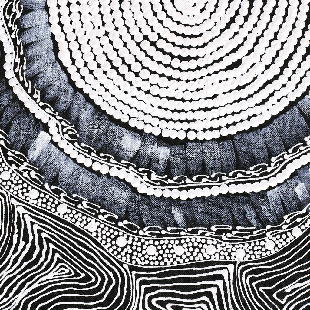 Aboriginal Artwork by Mary Napangardi Butcher, Pikilyi Jukurrpa, 122x76cm