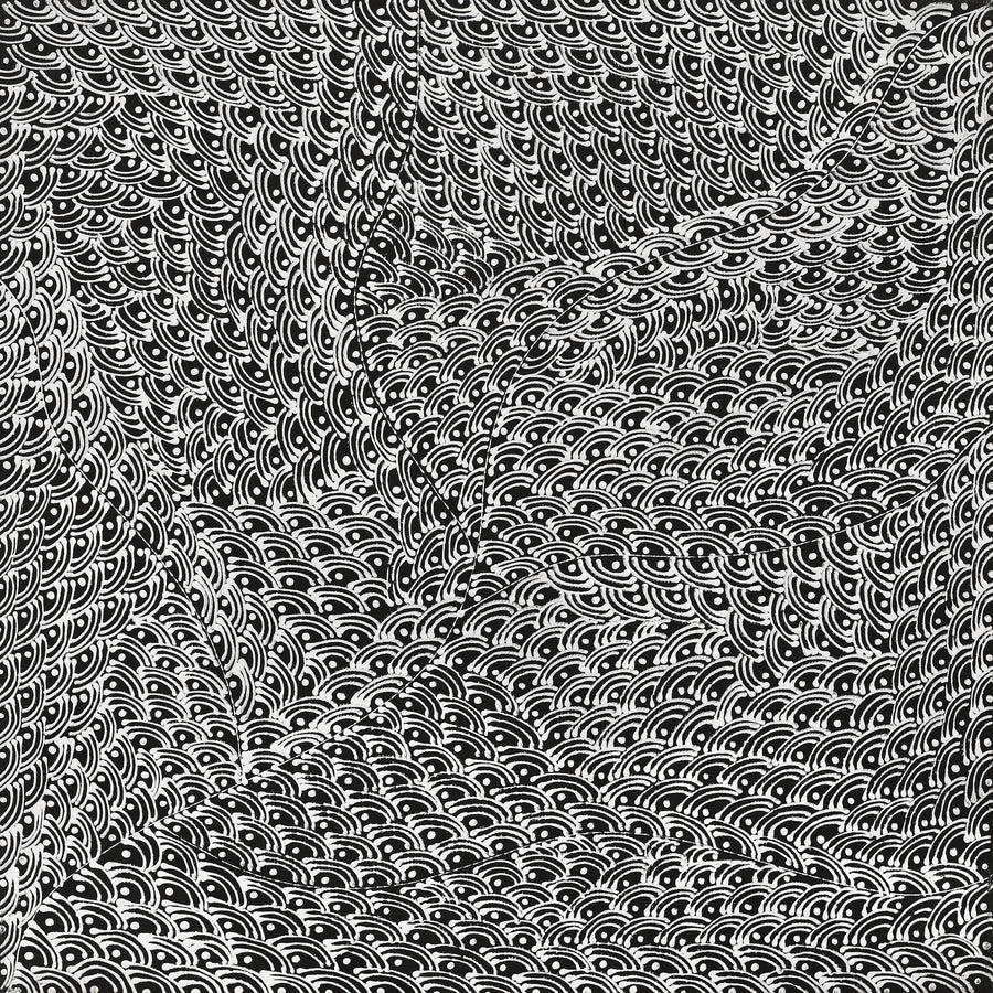 Aboriginal Artwork by Mary Napangardi Butcher, Pikilyi Jukurrpa, 30x30cm
