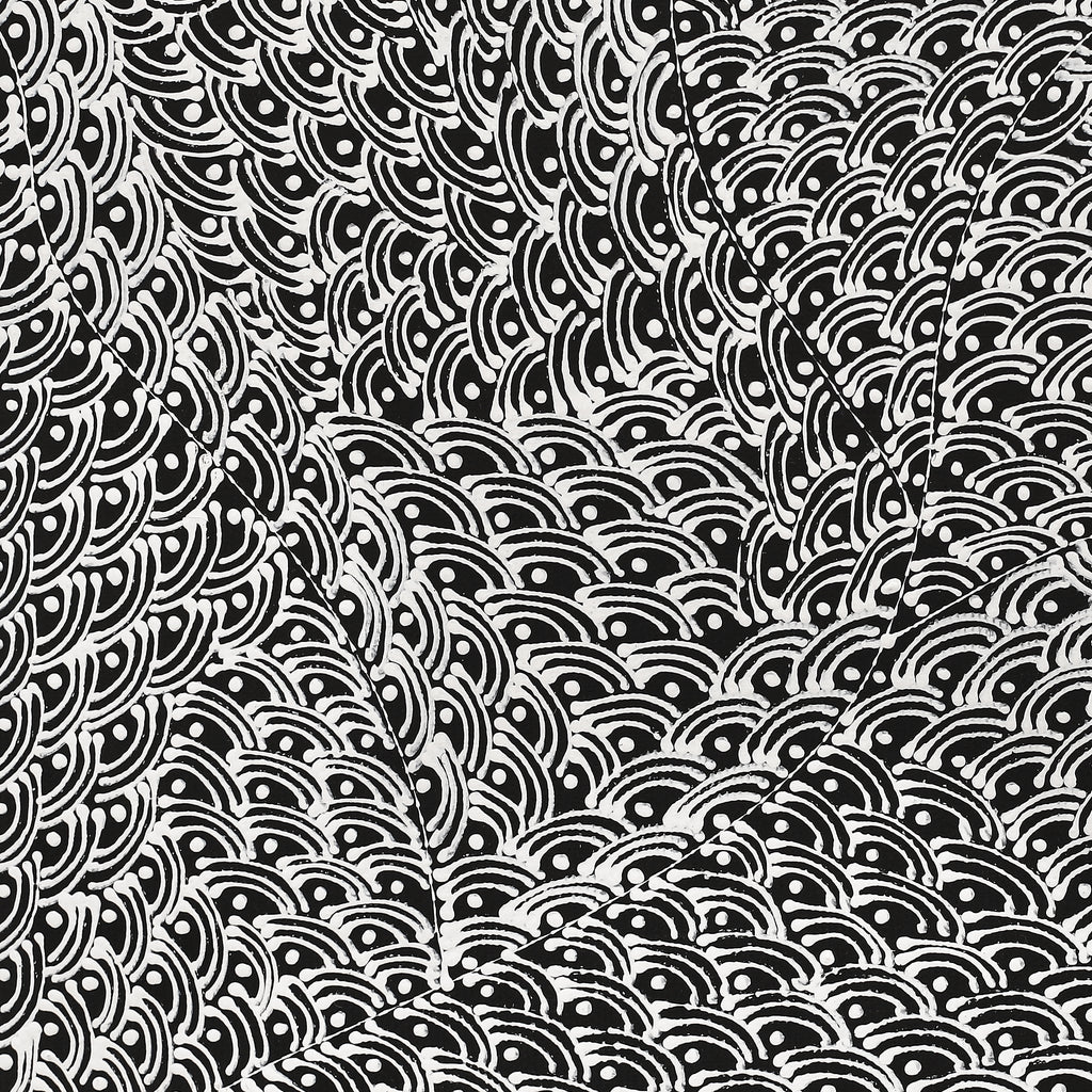 Aboriginal Artwork by Mary Napangardi Butcher, Pikilyi Jukurrpa, 30x30cm