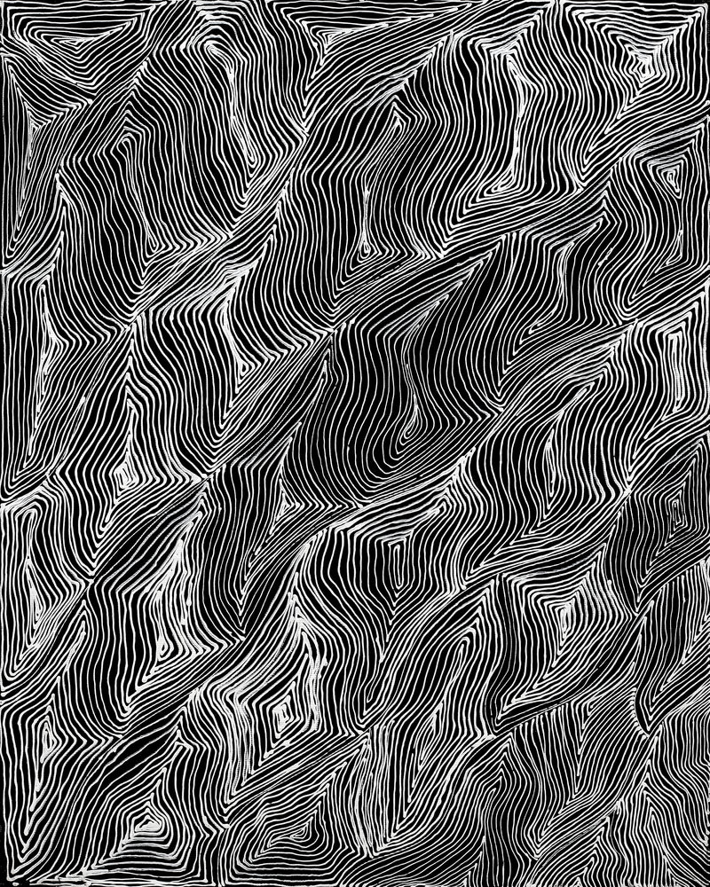 Aboriginal Artwork by Mary Napangardi Butcher, Pikilyi Jukurrpa, 50x40cm