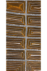 Aboriginal Artwork by Mary Napangardi Butcher, Pikilyi Jukurrpa, 61x30cm