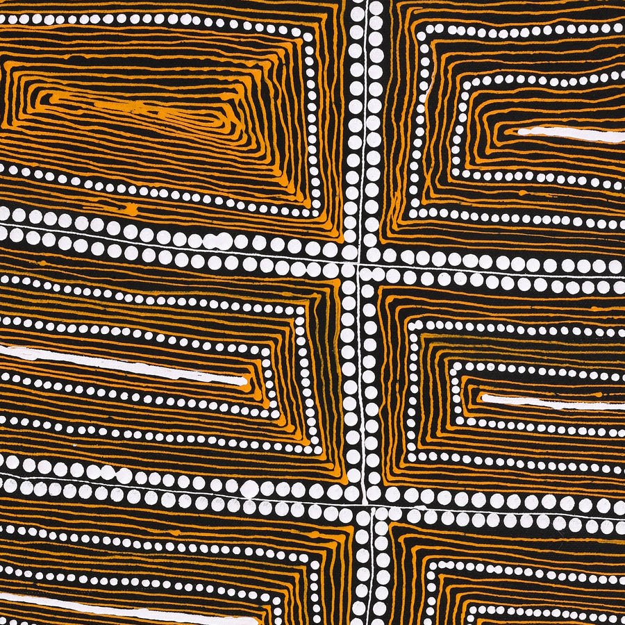 Aboriginal Artwork by Mary Napangardi Butcher, Pikilyi Jukurrpa, 61x30cm