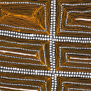 Aboriginal Artwork by Mary Napangardi Butcher, Pikilyi Jukurrpa, 61x30cm - ART ARK®