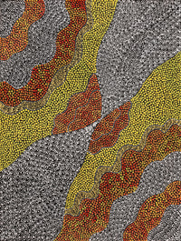Aboriginal Artwork by Mary Napangardi Butcher, Pikilyi Jukurrpa, 61x46cm