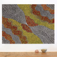 Aboriginal Artwork by Mary Napangardi Butcher, Pikilyi Jukurrpa, 61x46cm