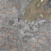 Aboriginal Artwork by Mary Napangardi Butcher, Pikilyi Jukurrpa, 61x61cm