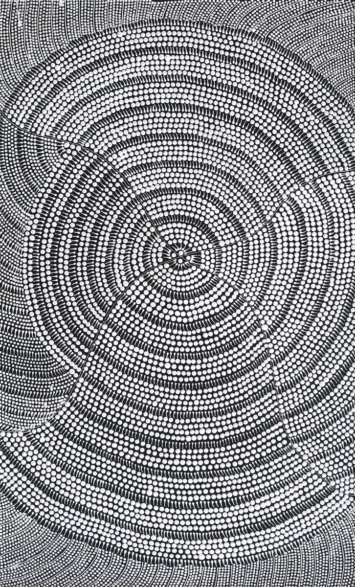 Aboriginal Art by Mary Napangardi Butcher, Pikilyi Jukurrpa, 76x46cm - ART ARK®