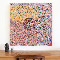 Aboriginal Artwork by Mary Napangardi Gallagher, Mina Mina Jukurrpa - Ngalyipi, 91x91cm