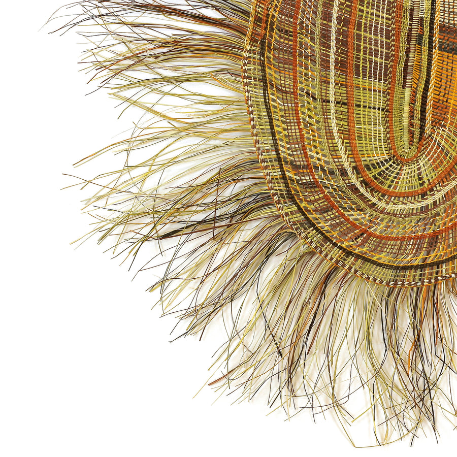Aboriginal Artwork by Mary Guyula Rruwaypi, Gapuwiyak - Woven Mat