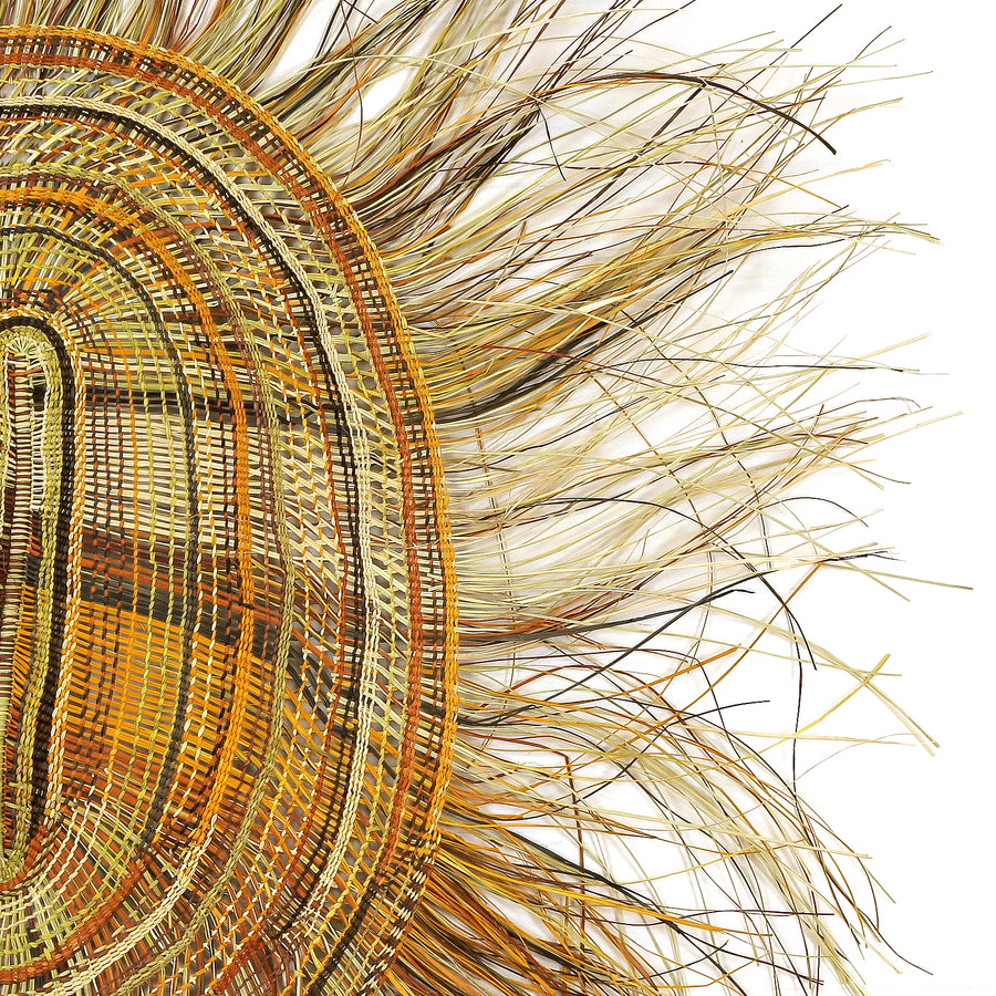 Aboriginal Artwork by Mary Guyula Rruwaypi, Gapuwiyak - Woven Mat