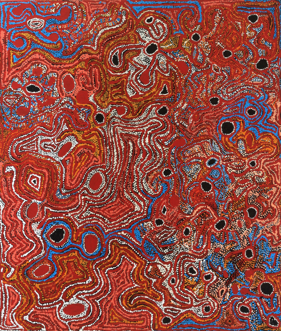 Aboriginal Artwork by Mary Napangardi Brown, Mina Mina Jukurrpa - Ngalyipi, 107x91cm