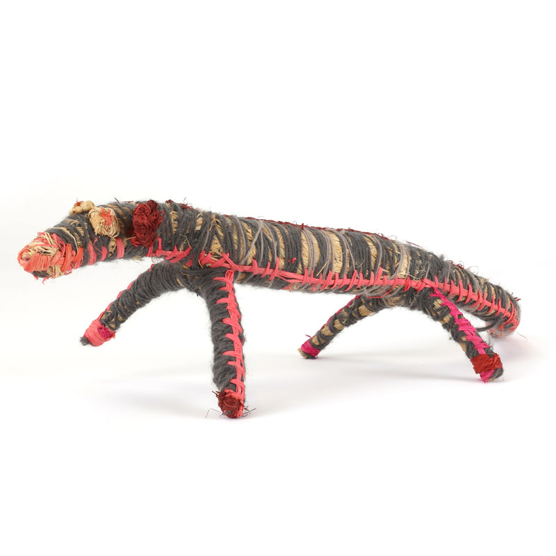 Aboriginal Artwork by Mary Pegg - Papa (dog) Tjanpi Sculpture